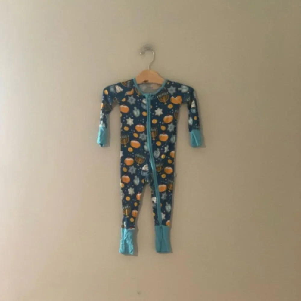 $20 ADD ON Little Sleepies bamboo sleeper 6-12M hanukkah‎ Angel Dear Halo Kyte
